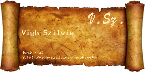 Vigh Szilvia névjegykártya